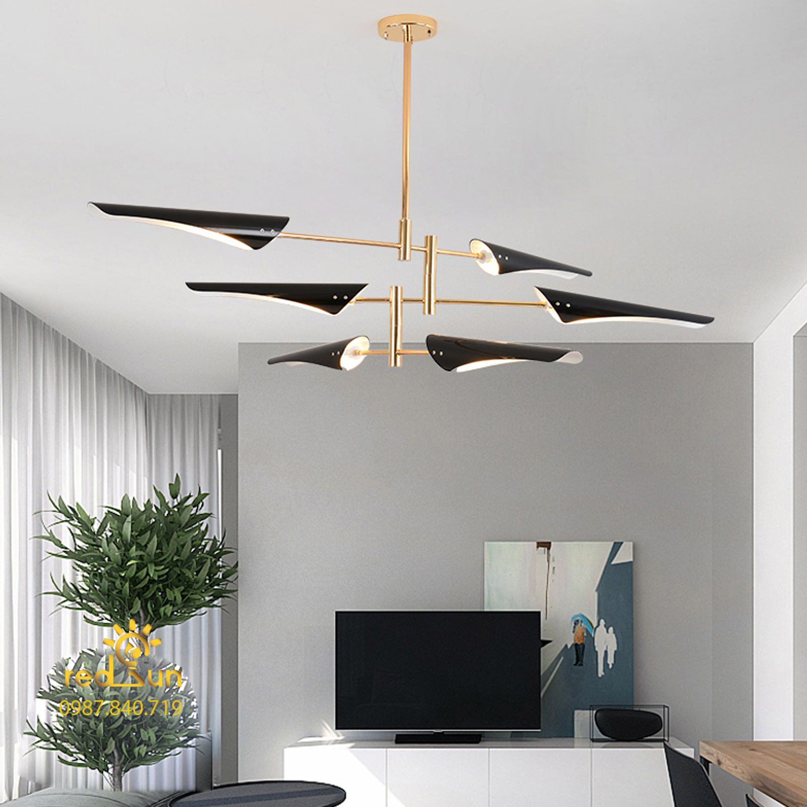 Đèn chùm Nordic tay rọi DC-T025