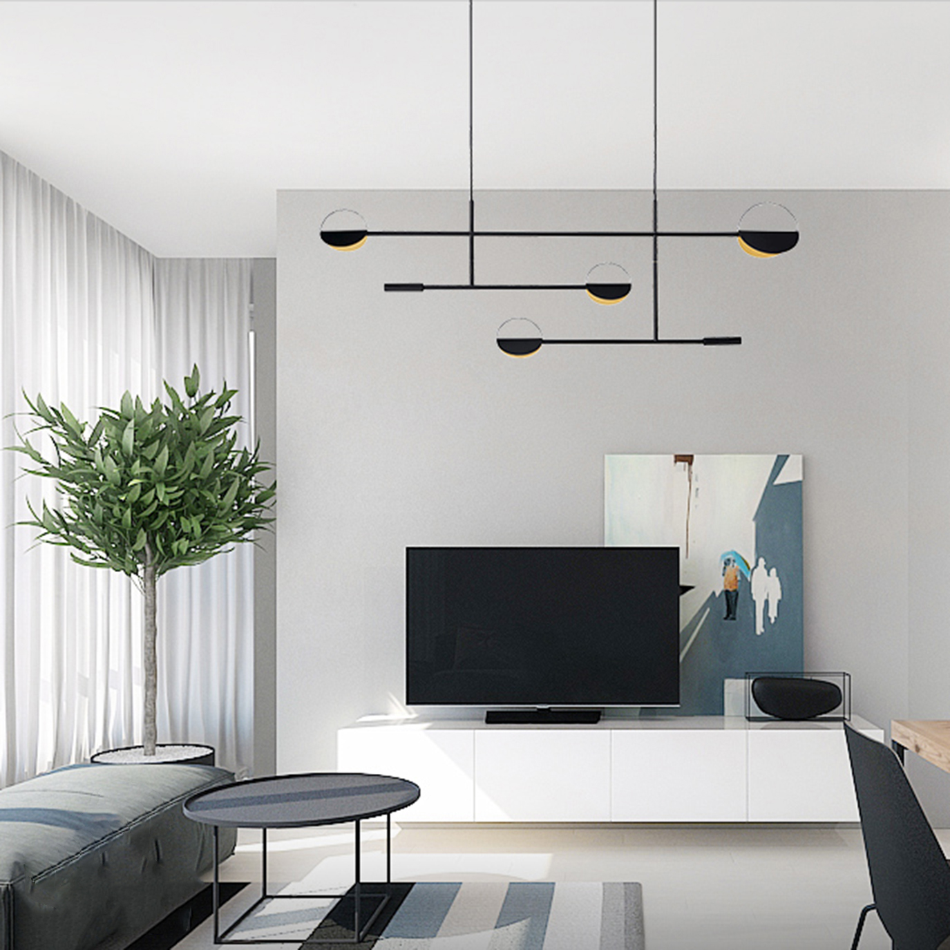 Đèn Thả Trần Hiện Đại Bắc Âu Sáng Tạo DC-T048