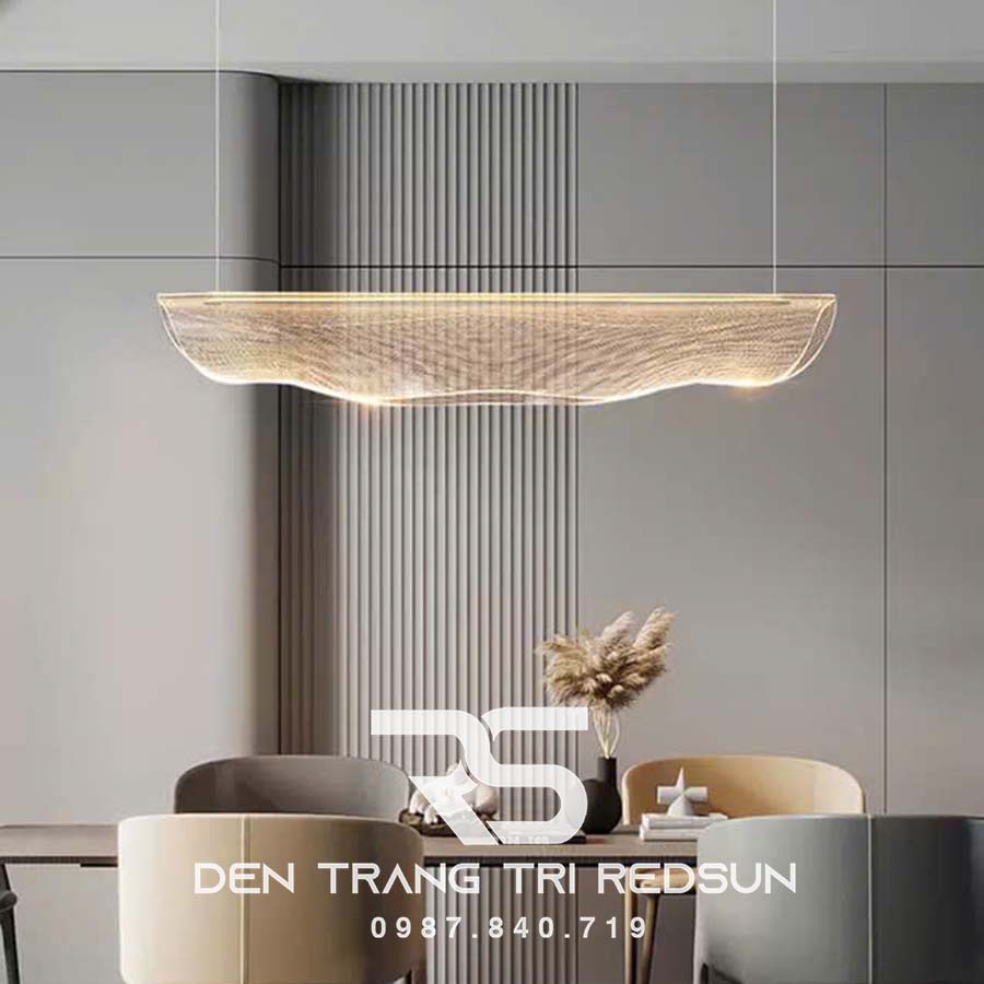 Đèn Thả Bàn Ăn Hiện Đại Hình Lá Acrylic Dáng Cụp Phong Cách Bắc Âu DC-T108