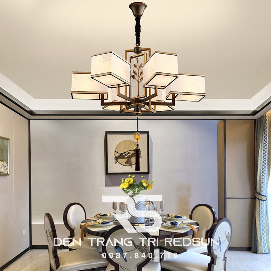 Đèn Chùm Phòng Khách Hiện Đại Phong Cách Indochine IDC-005
