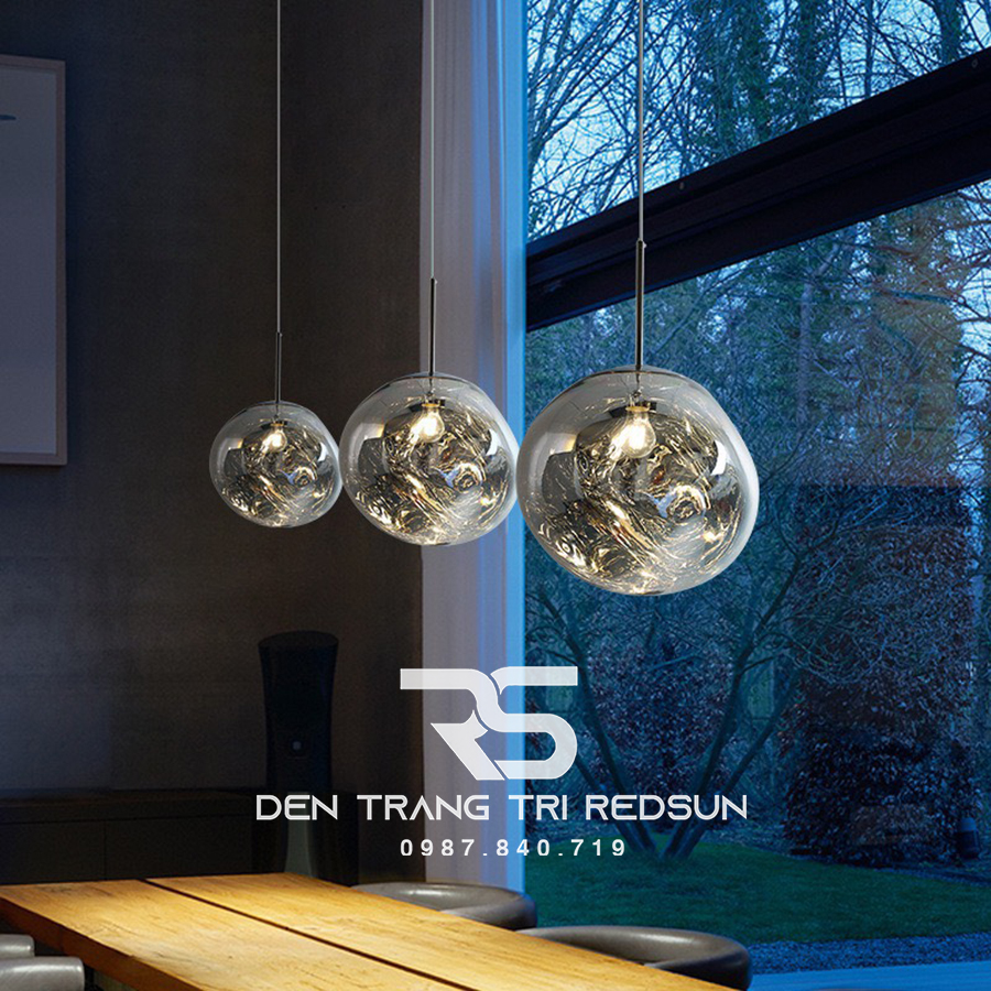 Đèn Thả Trần Hiện Đại Nham Thạch Phong Cách Bắc Âu Chất Liệu Thuỷ Tinh CDT-T053