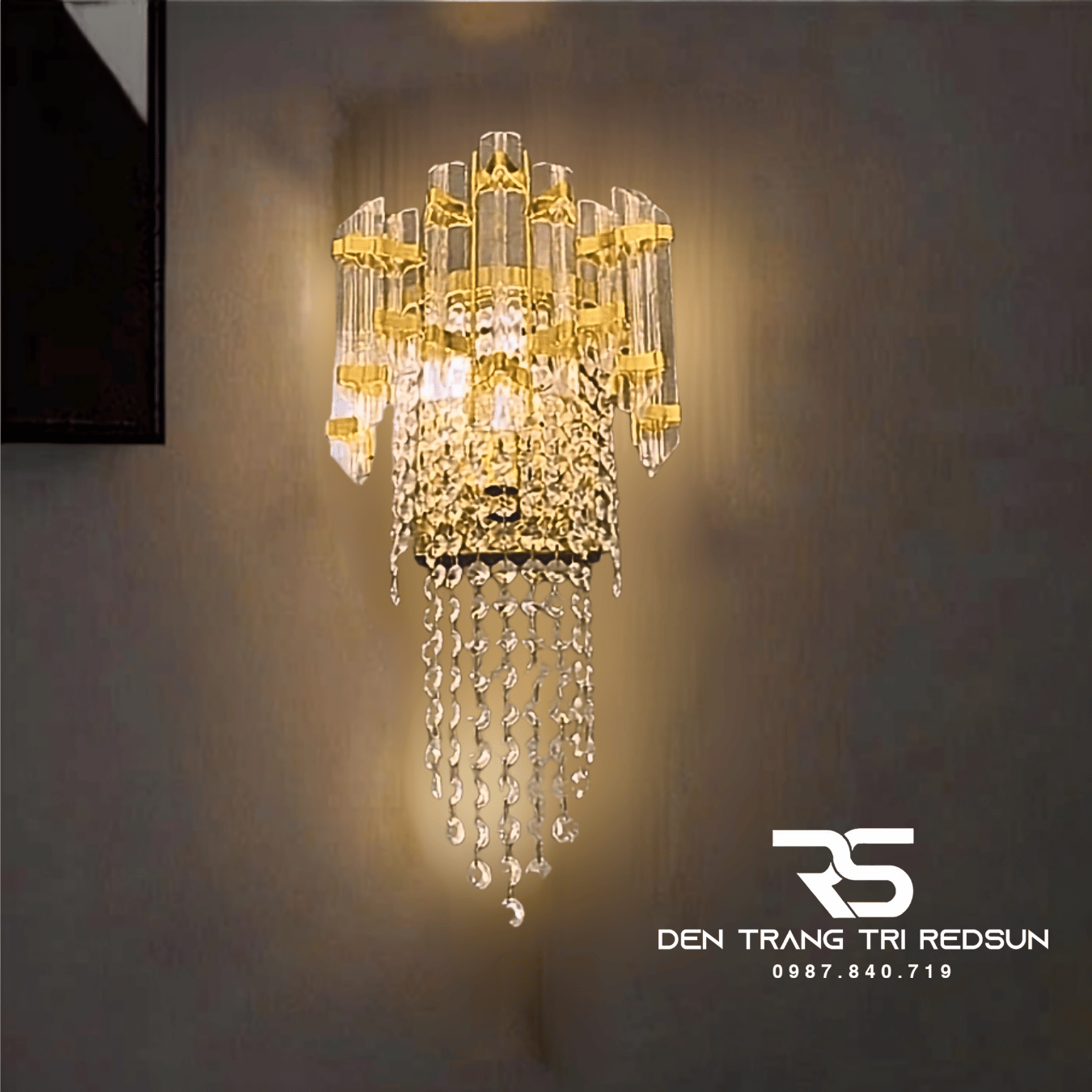 Đèn Tường Pha Lê Trang Trí Phòng Khách, Phòng Ngủ, Phòng Ăn Hiện Đại DT-C6719