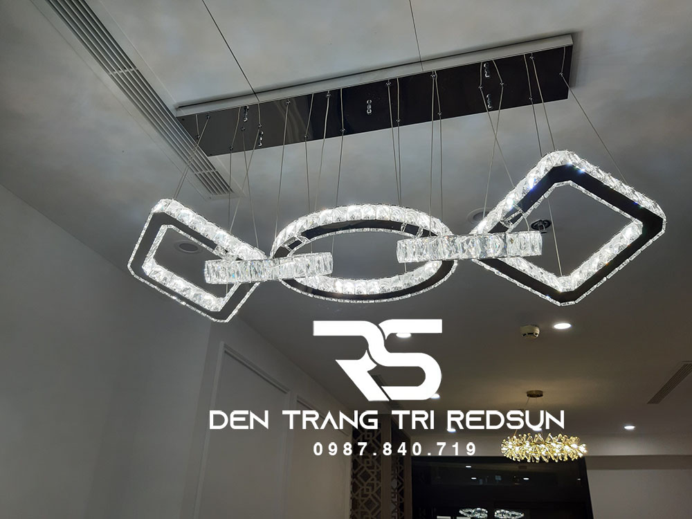 Đèn Thả Pha Lê Bàn Ăn, Bàn Đảo Hiện Đại TPL066