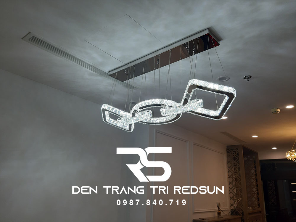 Đèn Thả Pha Lê Bàn Ăn, Bàn Đảo Hiện Đại TPL066