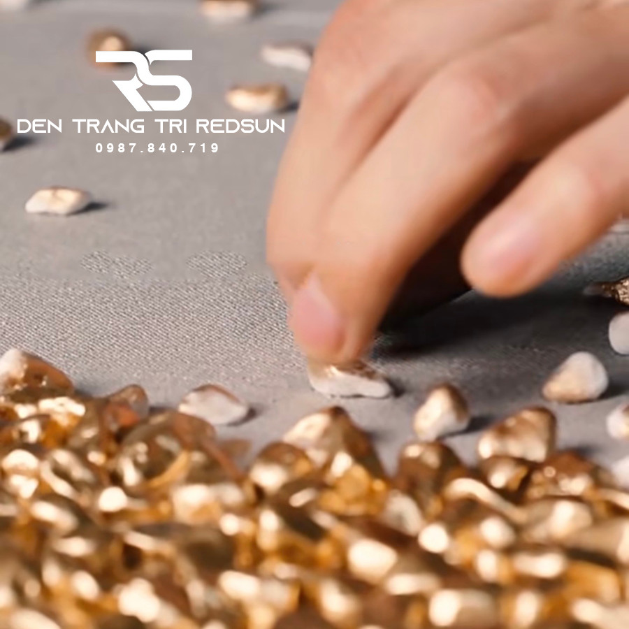 Tranh Treo Tường Thủ Công Trang Trí Phòng Khách, Phòng Ngủ, Phòng Ăn Chất Liệu Sỏi Phong Cách Hiện Đại DDC-001 Dáng B