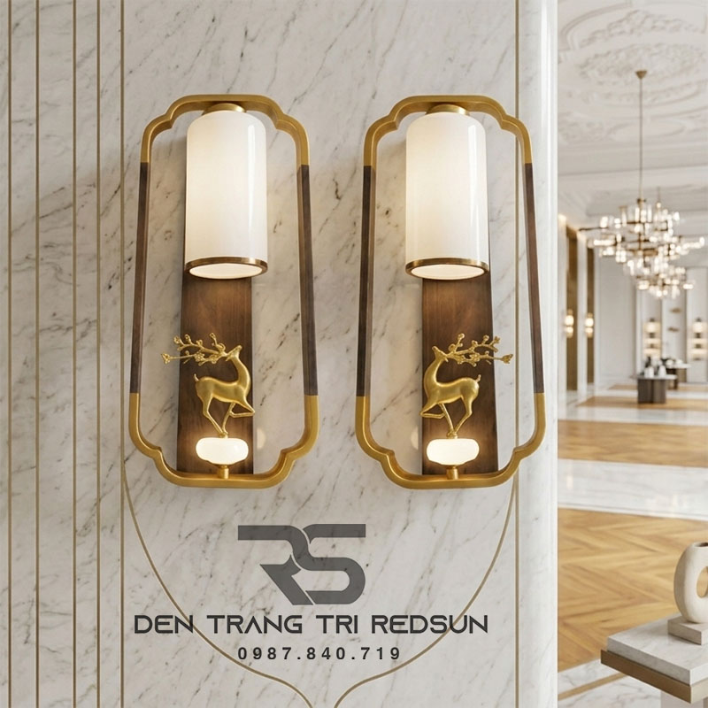 Đèn Tường Hiện Đại Phong Cách Indochine Trang Trí Phòng Khách, Cầu Thang DT-C9026AB