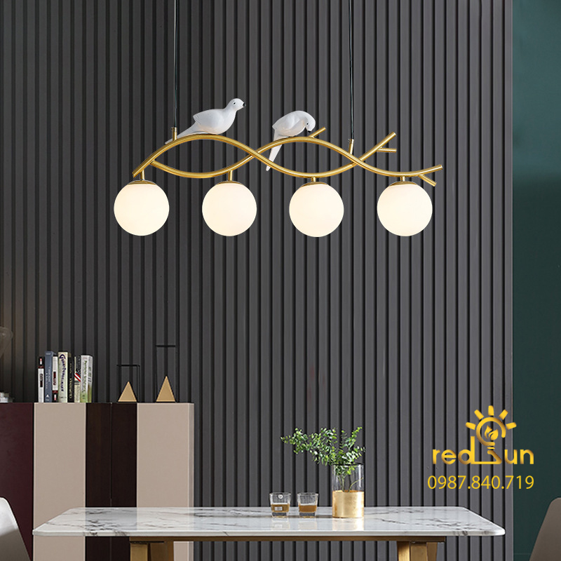 ĐÈN THẢ NGANG 2 CHIM 4 CHÓA MỚI DC-2403