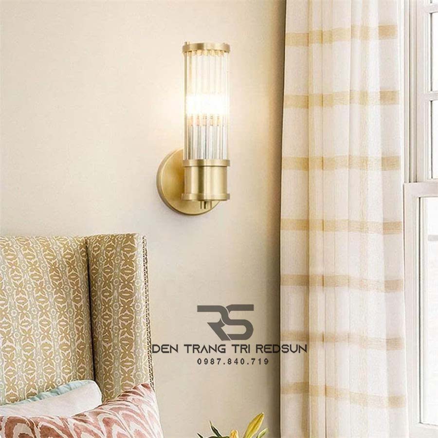Đèn Tường Trang Trí Phòng Khách, Phòng Ngủ, Cầu Thang Phong Cách Bắc Âu Chất Liệu Pha Lê DTP-012