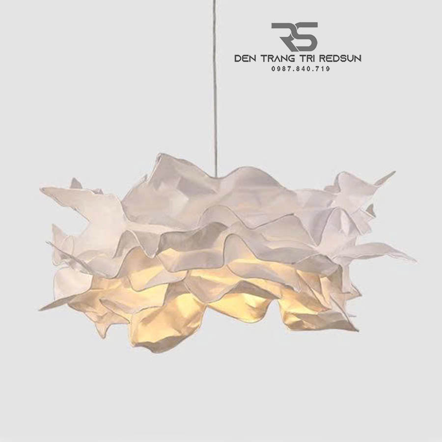Đèn Thả Phòng Khách, Phòng Ăn, Phòng Ngủ Hiện Đại Hình Hoa Chất Liệu Giấy CDT-1061