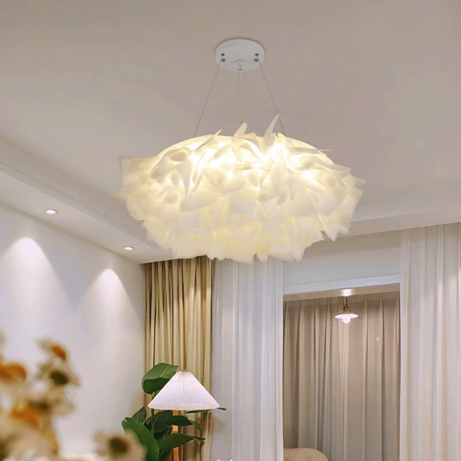 Đèn Chùm Phòng Khách, Phòng Ăn, Phòng Ngủ Hiện Đại Lông Vũ Phong Cách Pháp DC-L062