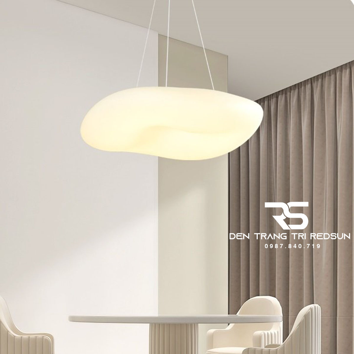 Đèn Thả Trần Phòng Khách Hiện Đại Đám Mây Phong Cách Bắc Âu DC-1029