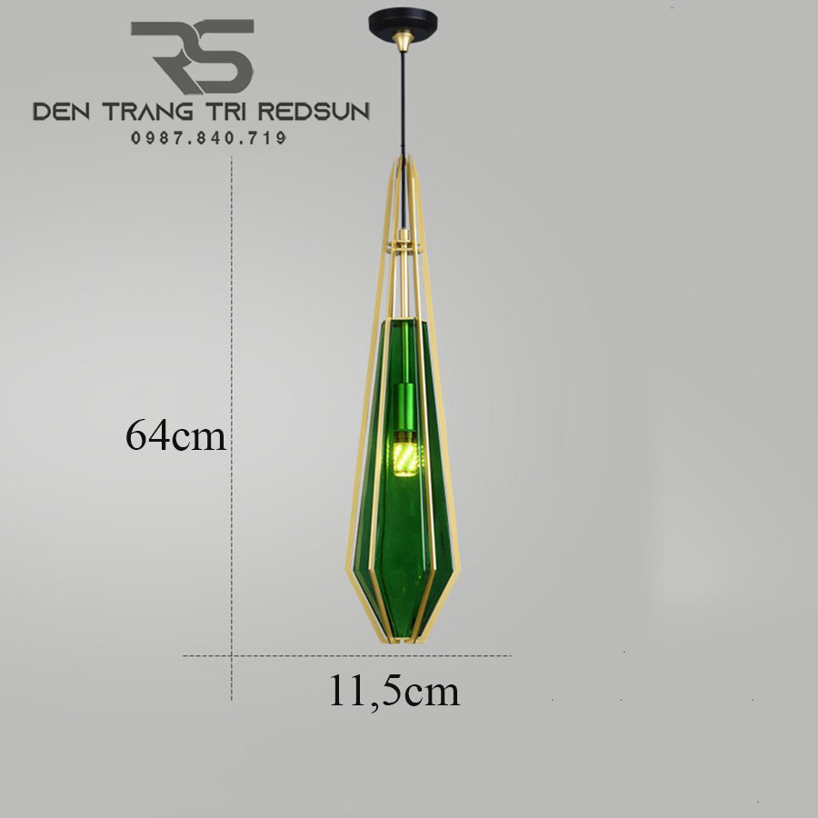 Đèn Thả Bàn Ăn Hiện Đại Phong Cách Bắc Âu Choá Thuỷ Tinh CDT-T006