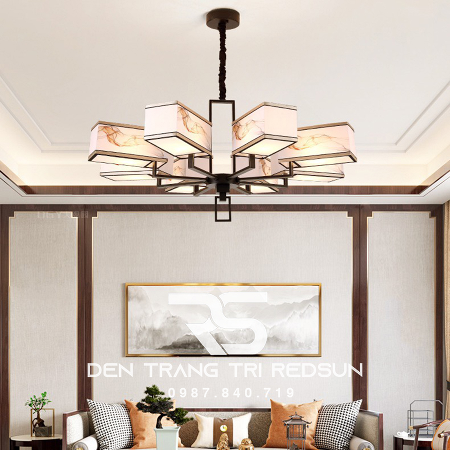 Đèn Chùm Phòng Khách Hiện Đại Phong Cách Indochine IDC-004