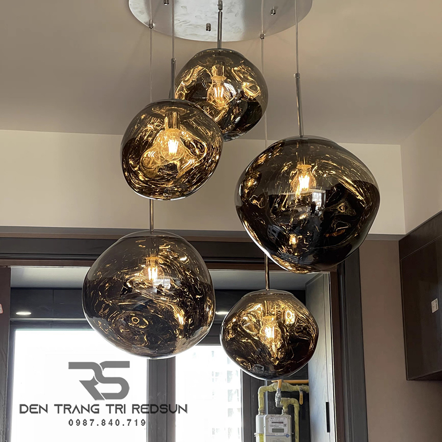 Đèn Thả Trần Hiện Đại Nham Thạch Phong Cách Bắc Âu Chất Liệu Thuỷ Tinh CDT-T053
