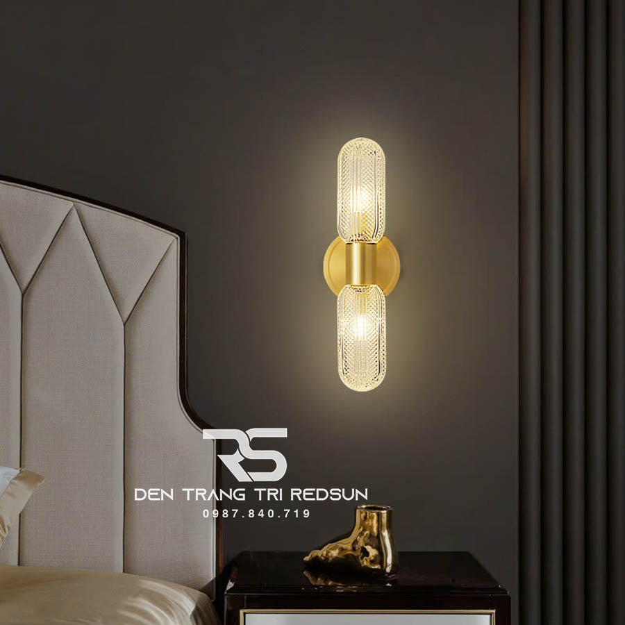 Đèn Tường Trang Trí Phòng Khách, Phòng Ngủ, Cầu Thang Phong Cách Bắc Âu Chất Liệu Pha Lê DTP-002
