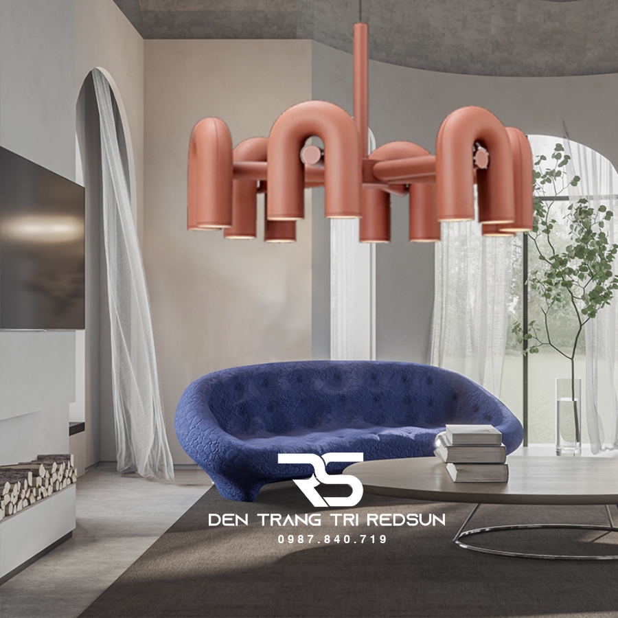 Đèn Chùm Trang Trí Phòng Khách, Sảnh Chờ, Phòng Ăn, Phòng Ngủ Hình Chữ U Phong Cách Bắc Âu DC-1031