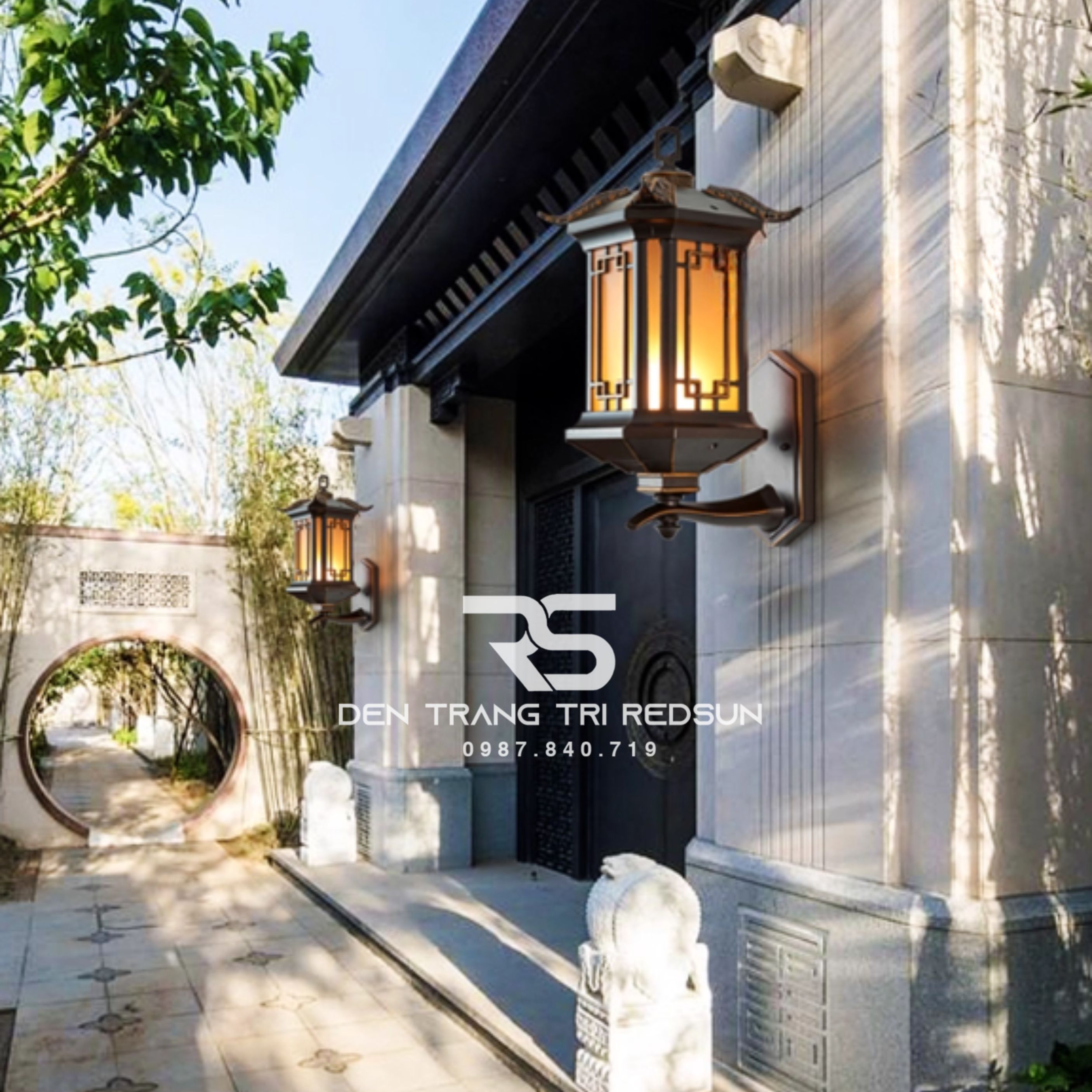 Đèn Tường Chùa Hợp Kim Lắp Ngoài Trời DT-C995