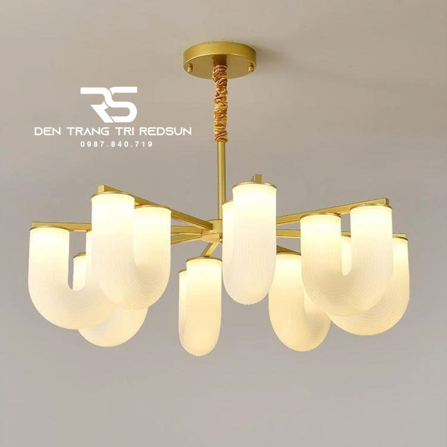 Đèn Chùm Trang Trí Phòng Khách, Sảnh Chờ, Phòng Ăn, Phòng Ngủ Hình Chữ U Phong Cách Bắc Âu DC-T110
