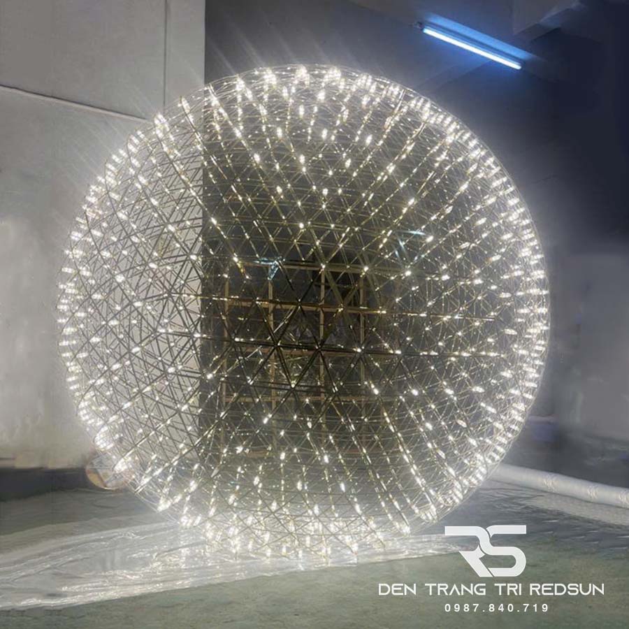 Đèn Thả Trần Lắp Thông Tầng, Phòng Khách, Khách Sạn, Nhà Hàng Phong Cách Bắc Âu Hiện Đại Cầu LED Sao  DC-T106