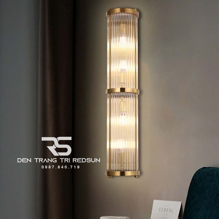 Đèn Tường Trang Trí Phòng Khách, Phòng Ngủ, Cầu Thang Phong Cách Bắc Âu Chất Liệu Pha Lê DTP-011
