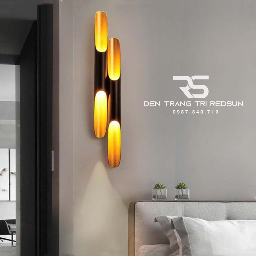 Đèn Tường Hình Sáo Trúc Đôi Trang Trí Quán Cafe, Nhà Hàng, Phòng Khách, Phòng Ngủ, Cầu Thang DT1126