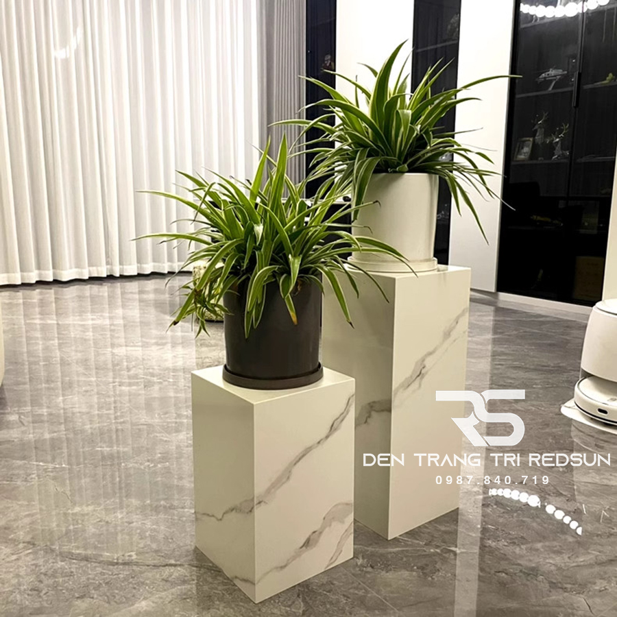 Bệ Đá Cẩm Thạch Nhân Tạo Trang Trí Nội Thất Phong Cách Bắc Âu - BTT