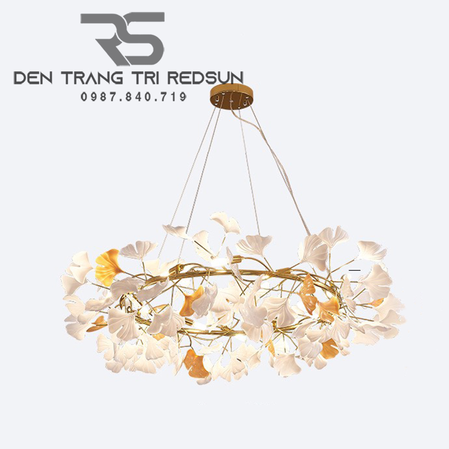 Đèn Chùm Phòng Khách Hiện Đại Phong Cách Bắc Âu Ginkgo Leaf DC-L059