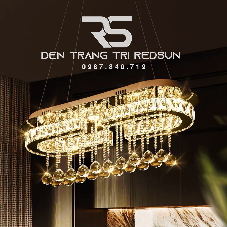 Đèn Thả Pha Lê Bàn Ăn, Bàn Đảo Hiện Đại  TPL049