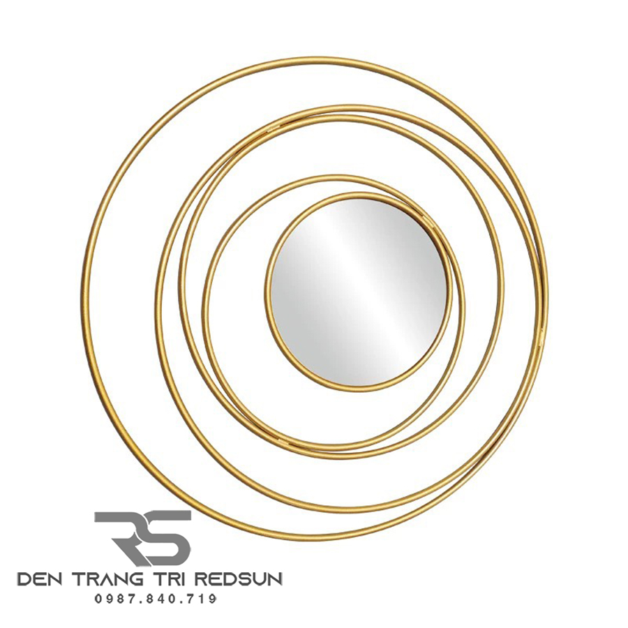 Gương Treo Tường Nghệ Thuật Trang Trí Phòng Khách, Phòng Ăn, Hành Lang Phong Cách Bắc Âu GDC-012