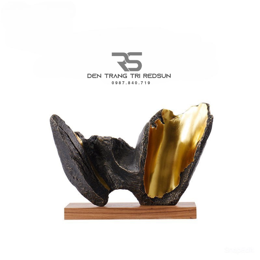 Đồ Trang Trí Nghệ Thuật Phòng Khách, Hành Lang, Sảnh Chờ Nhà Hàng, Khách Sạn Điêu Khắc Dạng Hình Học DDC-ZG008