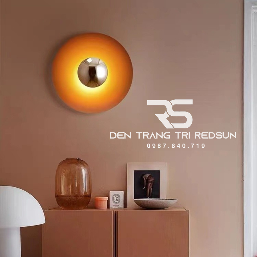 Đèn Tường Trang Trí Phòng Khách, Phòng Ngủ, Cầu Thang Hình Đĩa Bay Phong Cách Bắc Âu  DT-124