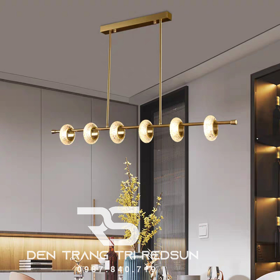 Đèn Thả Bàn Ăn Hiện Đại Phong Cách Bắc Âu Choá Pha Lê DC-BTTK108N6