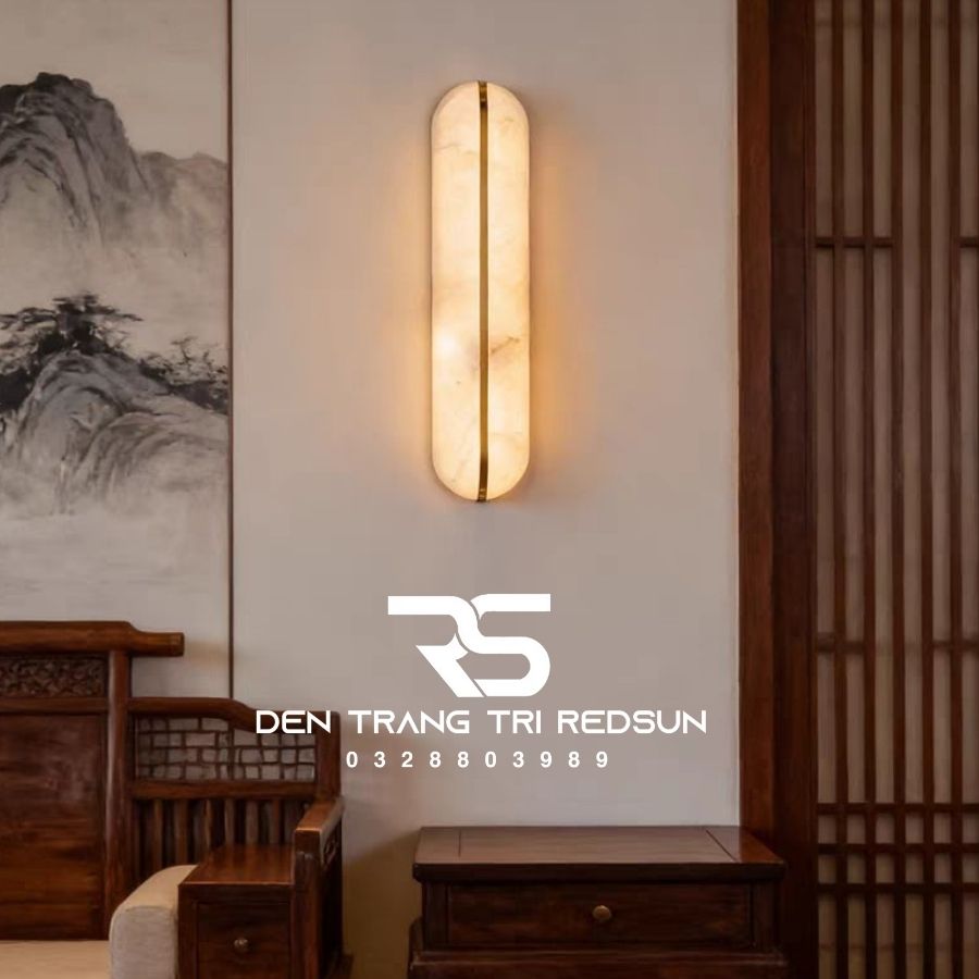 Đèn Tường Trang Trí Phòng Khách, Phòng Ngủ, Cầu Thang Phong Cách Bắc Âu Chất Liệu Giả Đá Cẩm Thạch DT-133