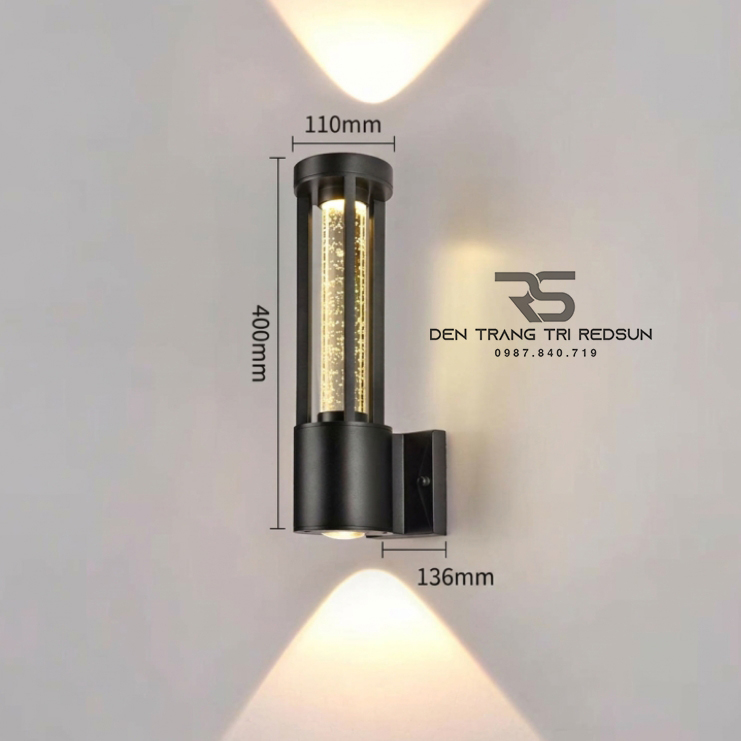 Đèn Tường Chống Nước Trang Trí Ngoài Trời Nhà Hàng, Khách Sạn, Biệt Thự, Sân Vườn DTOD-SW8003
