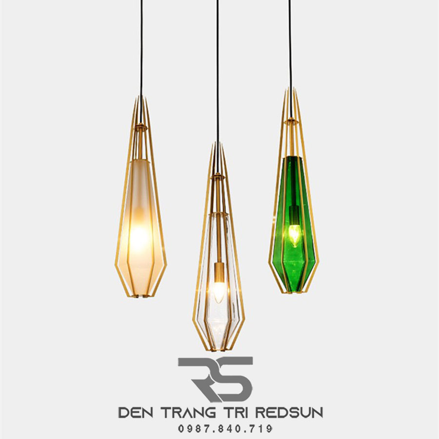 Đèn Thả Bàn Ăn Hiện Đại Phong Cách Bắc Âu Choá Thuỷ Tinh CDT-T006