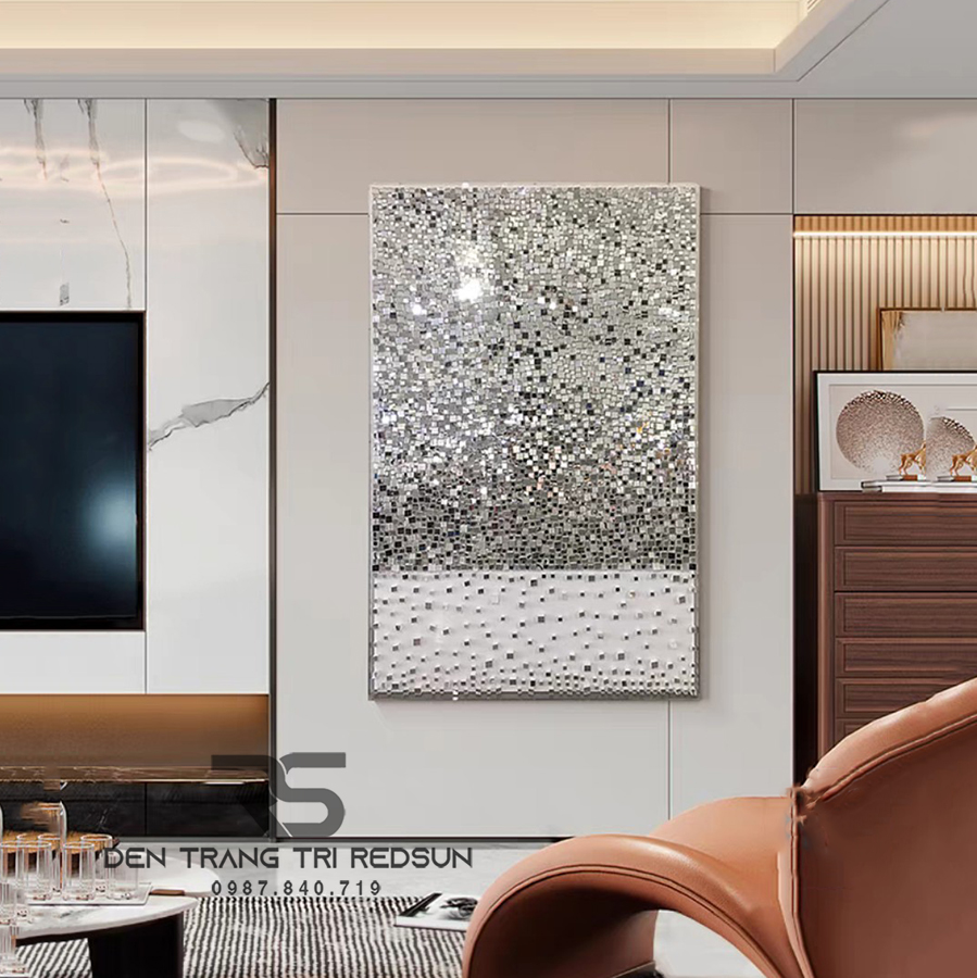 Gương Treo Tường Nghệ Thuật Trang Trí Phòng Khách, Phòng Ăn, Hành Lang Phong Cách Bắc Âu GDC-009