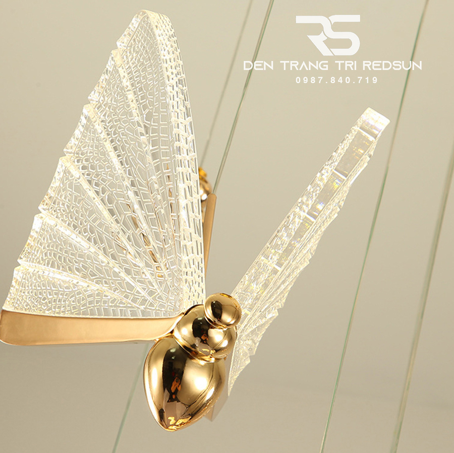 Đèn Thả Thông Tầng Hiện Đại Chất Liệu Acrylic Lắp Thông Tầng Cầu Thang, Phòng Khách, Bàn Ăn HTK038