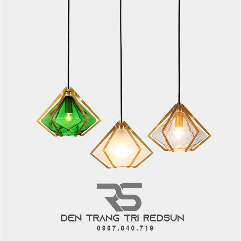 Đèn Thả Bàn Ăn Hiện Đại Phong Cách Bắc Âu Choá Thuỷ Tinh CDT-T003