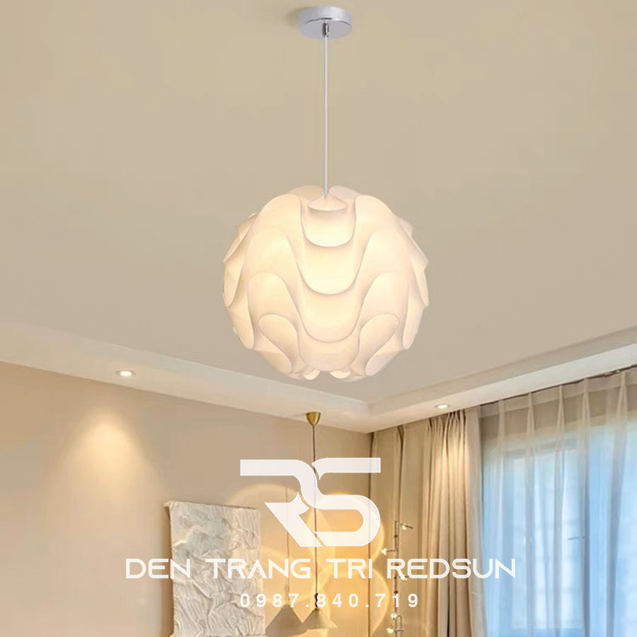 Đèn Thả Trần Phòng Khách, Phòng Ngủ, Bàn Ăn Hiện Đại Phong Cách Bắc Âu Dáng Hoa Trà CDT-T049