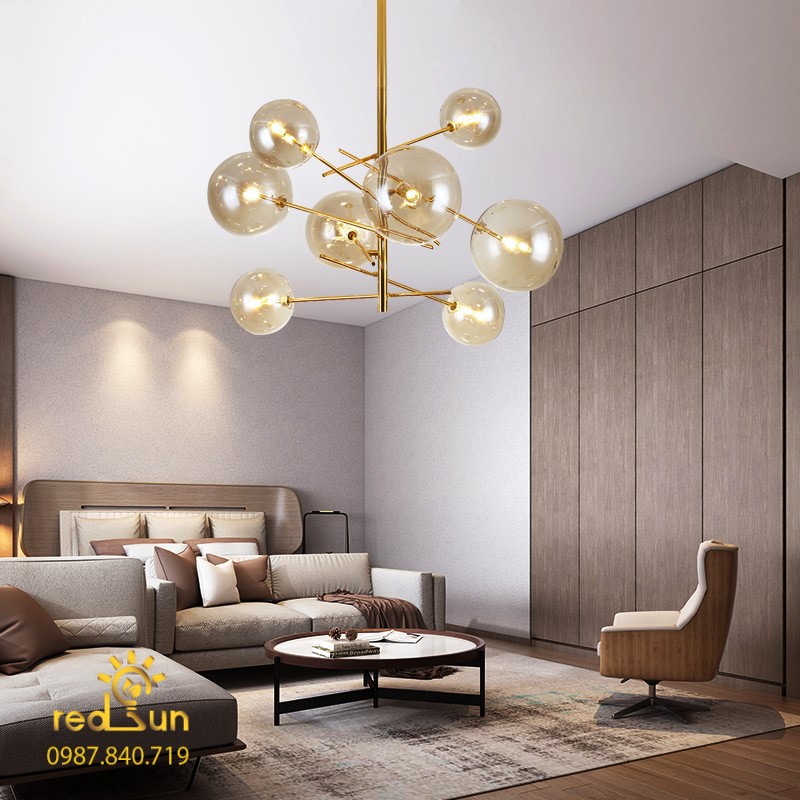 Đèn chùm chóa thủy tinh phong cách hiện đại DC-L026