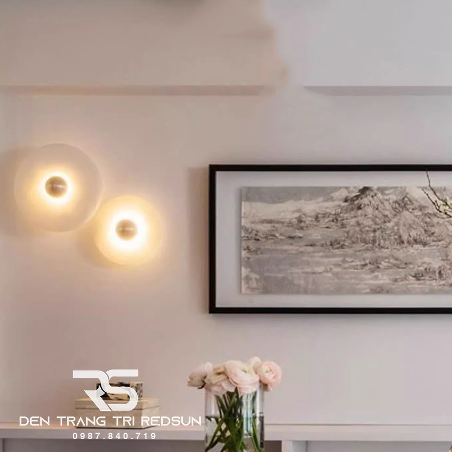 Đèn Tường Trang Trí Phòng Khách, Phòng Ngủ, Cầu Thang Phong Cách Bắc Âu Chất Liệu Đá Cẩm Thạch DT-112