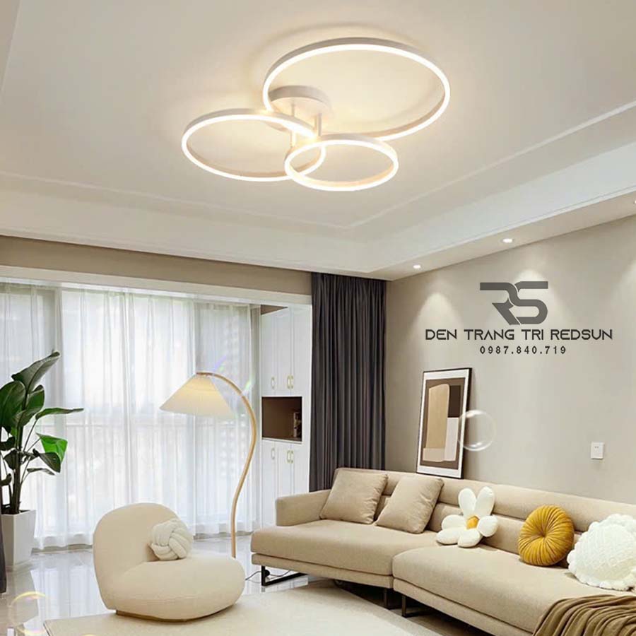 Đèn Mâm Ốp Trần Phòng Khách, Phòng Ngủ Hiện Đại MN345