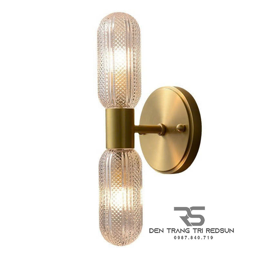 Đèn Tường Trang Trí Phòng Khách, Phòng Ngủ, Cầu Thang Phong Cách Bắc Âu Chất Liệu Pha Lê DTP-002