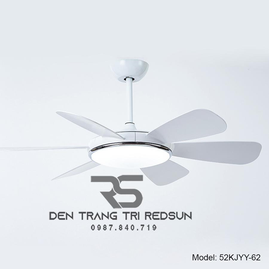 Quạt Trần Đèn Trang Trí Phòng Khách, Phòng Ngủ - 52KJYY-62