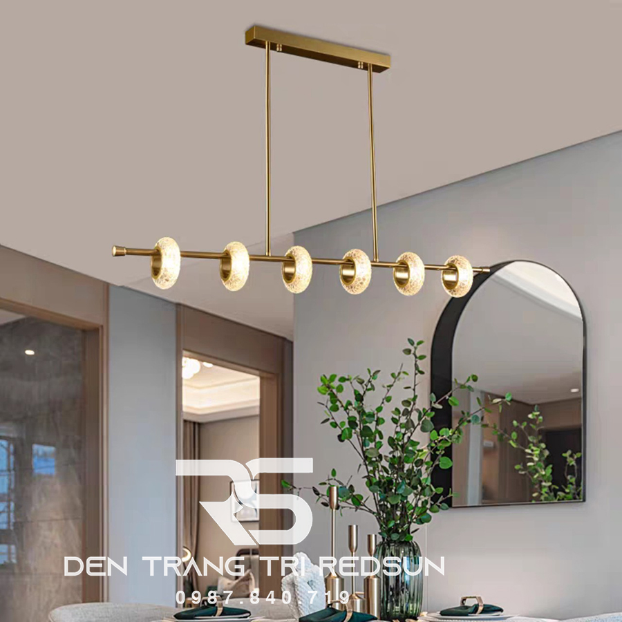 Đèn Thả Bàn Ăn Hiện Đại Phong Cách Bắc Âu Choá Pha Lê DC-BTTK108N6