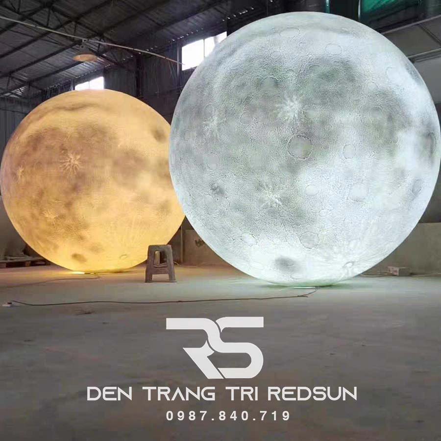 Đèn Mặt Trăng Siêu To Khổng Lồ 3D Lắp Trang Trí Ngoài Trời DC-T109