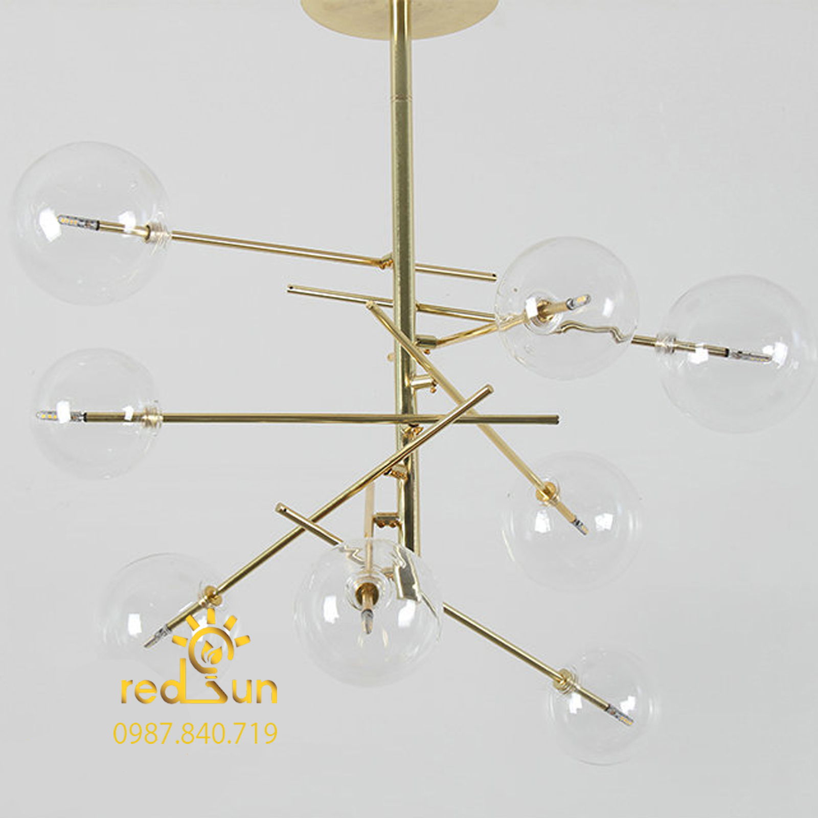 Đèn chùm chóa thủy tinh phong cách hiện đại DC-L026