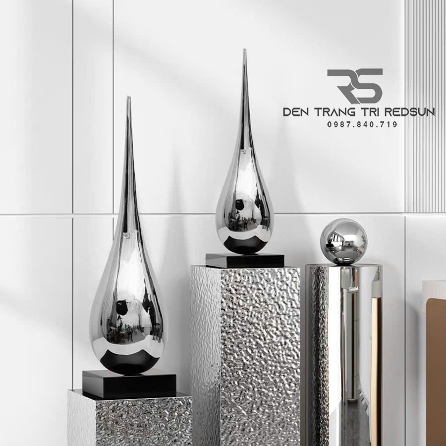 Đồ Trang Trí Nội Thất Phòng Khách, Hành Lang, Sảnh Chờ Phong Cách Bắc Âu Hình Giọt Nước DDC-004