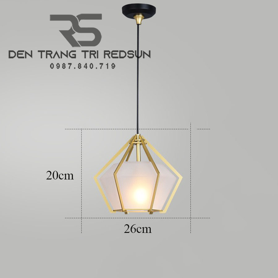 Đèn Thả Bàn Ăn Hiện Đại Phong Cách Bắc Âu Choá Thuỷ Tinh CDT-T004