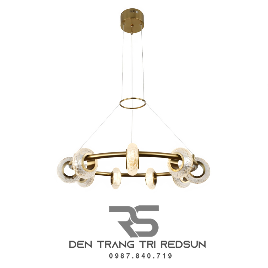 Đèn Chùm Phòng Khách Hiện Đại Phong Cách Bắc Âu Choá Pha Lê DC-BTTK108T9